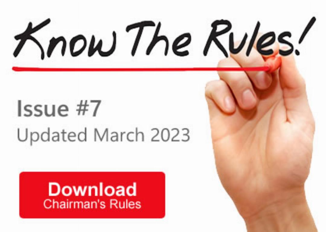 Chairman's Rules Updated March 2023